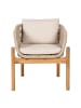 home24 Loungesessel Terracina 2er-Set in Beige / Braun