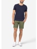 Timezone Feine Chino Shorts mit umgeschlagenem Saum in Olive