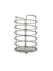 relaxdays Küchenutensilienhalter in Silber - (H)22,5 x Ø 15 cm