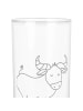 Mr. & Mrs. Panda Wasserglas Sternzeichen Stier ohne Spruch in Transparent
