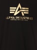 Alpha Industries T-Shirt in schwarz gold