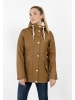 DreiMaster Damen Regenjacke Mit Teddyfutter in Dunkelsand