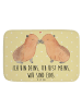 Mr. & Mrs. Panda Badematte Capybara Liebe mit Spruch in Gelb Pastell