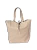 Florence Florence Shopper, Schultertasche Leder braun, beige ca. 30cm breit