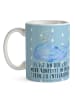 Mr. & Mrs. Panda Kaffeetasse Wal Konfetti mit Spruch in Blau Pastell