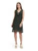 CARTOON Seidenkleid mit Pailletten in Bronze Green