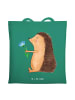Mr. & Mrs. Panda Schultasche Igel Blumen ohne Spruch in Mint