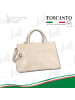 Toscanto Leder Henkeltasche Toscanto Tasche beige ca. 40cm