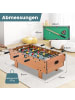 COSTWAY 4 in 1 Spieltisch Tischkicker in Hellbraun