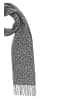 Faera Schal mit Leopardenmuster und Fransen weich in Anthrazit