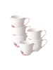 Villeroy & Boch 6er Set Espressotassen Rose Garden in Bunt 70 ml in bunt