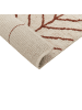 Beliani Kurzflor AKOREN in Beige/Braun - (W) 200 x (H) 1.3 x (L) 200 cm