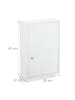 relaxdays Medizinschrank in Weiß –  (B)30 x (H)45 x (T)12 cm