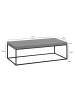 KADIMA DESIGN Couchtisch 120x60x38 cm Sofatisch in Beton-Optik Modern, Design in Grau