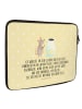 Mr. & Mrs. Panda Notebook Tasche Maus Sterne mit Spruch in Gelb Pastell