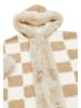 fraully Damen Poncho in Beige Wollweiss