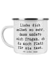 Mr. & Mrs. Panda Trinkbecher Spruch Selbstakzeptanz Liebe mit Sp... in Weiß