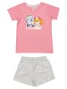 Paw Patrol Paw Patrol Schlafanzug Good vibes Pyjama Set Kurzarm in grau/rosa