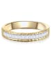 Glanzstücke München Ring aus Sterling Silber mit Zirkonia in gelbgold