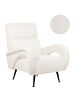 Beliani Sessel SVALOV in Weiß - (W) 77 x (H) 93 x (L) 75 cm