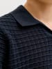 JACK & JONES Junior Gestricktes Polo in Sky Captain