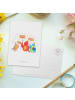 Mr. & Mrs. Panda Postkarte 30. Geburtstag Happy Bird Day ohne Sp... in Weiß