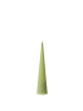 MARELIDA LED Kegelkerze Outdoorkerze in Kegelform Timer H: 25cm in grün