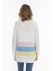 usha BLUE LABEL Strick Pullover in Weiss Rosa Gelb