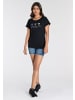 Kangaroos Kurzarmshirt in schwarz