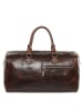 SID & VAIN Leder-Reisetasche Leder Weekender Unisex SEATTLE in braun