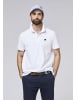 Polo Sylt Polo im puristischen Design mit Label-Stitching in Weiß