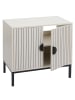 MCW Waschbeckenunterschrank O42 mit 2 Türen, Holzoptik beige