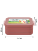 Mr. & Mrs. Panda MEPAL Bentobox Pinguin Pommes Design mit Spruch in Rot Pastell