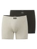 Götzburg Long-Pants 2Er Pack X-Lastic in grau-dunkel-melange