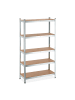 relaxdays Schwerlastregal in Silber - (B)100 x (H)180 x (T)40 cm