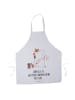 Mr. & Mrs. Panda Schürze Einhorn Näherin mit Spruch in Weiß