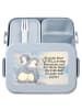 Mr. & Mrs. Panda Bento Box Pinguine Kuscheln Design mit Spruch in Blau Pastell