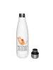 Mr. & Mrs. Panda Wasserflasche Katze Wolle mit Spruch in Weiß