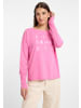 ELBSAND Langarm T-Shirt Ingiara in Magenta Sky
