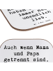 Mr. & Mrs. Panda Tischuntersetzer Spruch Trennung von den Eltern... in Weiß