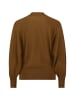 Zero  Feinstrickpullover mit Lurexfaden in Brown/Gold