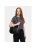 Les Visionnaires Harper Schultertasche Leder 28 cm black metallic