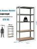 COSTWAY Lagerregal Schwerlastregal 5 Ebenen 180x90x40cm in Grau