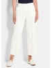 GOLDNER Elegante Sommerhose mit Dehnbund in weiß