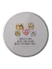 Mr. & Mrs. Panda Blechdose rund Igel Familie mit Spruch in Grau Pastell