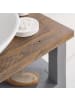 home24 home24 Waschbeckenunterschrank aus Kiefer massiv im modernen Landhausstil in Grau