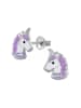 schmuck23 Silber Ohrringe 925 Einhorn 0,7 cm x 0,8 cm
