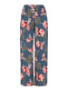 Usha Women Pants in dark green multicolor