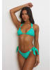 Moda Minx Bikini Hose Private Island Tie Side Brazilian in Sea Green