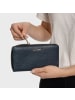 Lazarotti Bologna Leather XL Zip-Around Geldbörse Leder 19 cm in navy